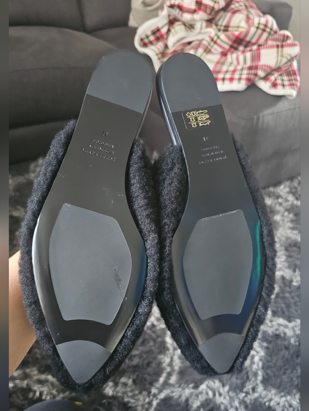 Jenni Kayne Shearling Mule in black Size EU41 - Picture 4 of 5